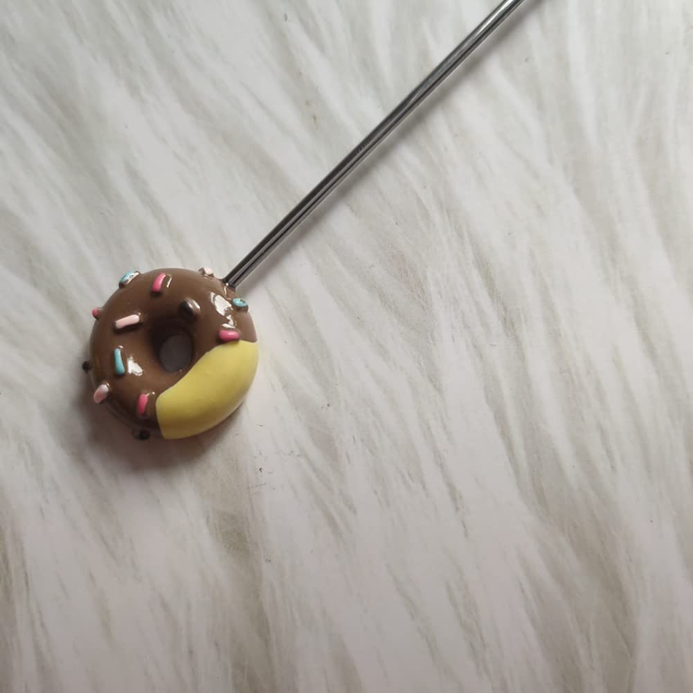Stainless Steel Stirring Spoons, Cute Doughnut Coffee Spoon For Ice Cream Tea Sugar, Mini Donut Dessert Stirrers Mixing Teaspoon