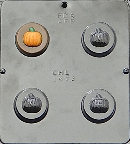 Candy Molds N More Pumpkin Cookie Sandwich Chocolate Candy Mold, Item 1673