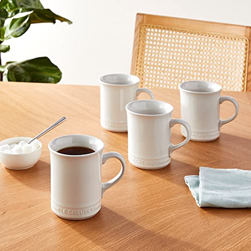 Le Creuset Stoneware Set Of 4 Mugs, 14 Oz. Each, White