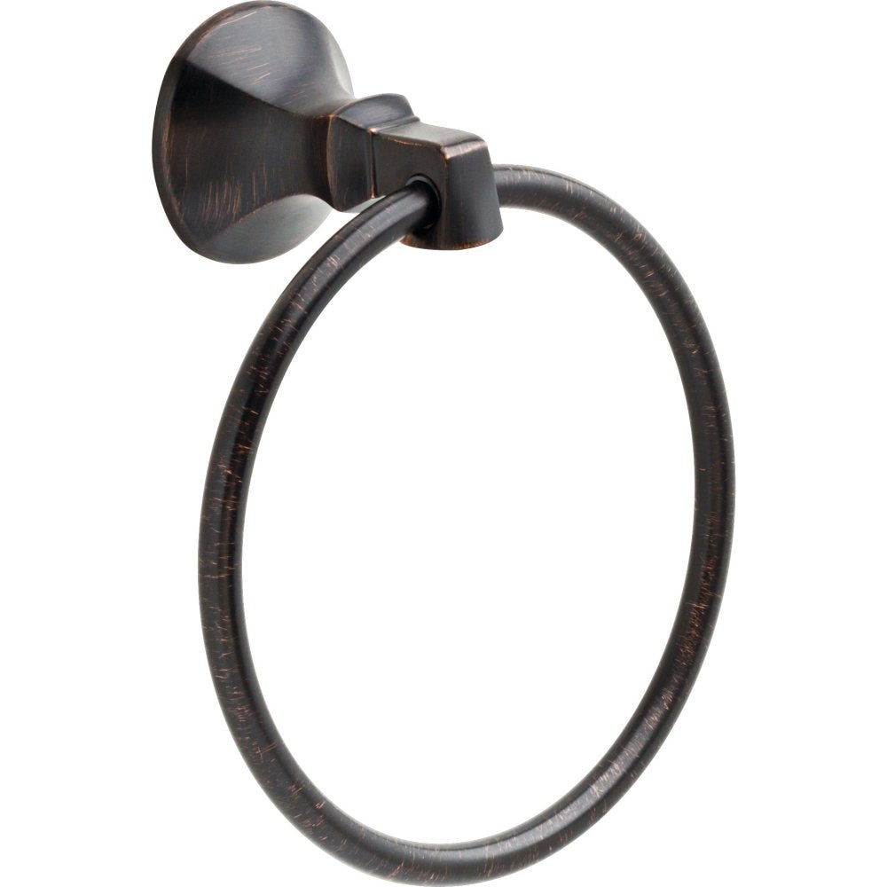 Delta 76446-RB Ashlyn Wall Mount Round Closed Towel Ring Bath Hardware Accessory in Venetian Bronze