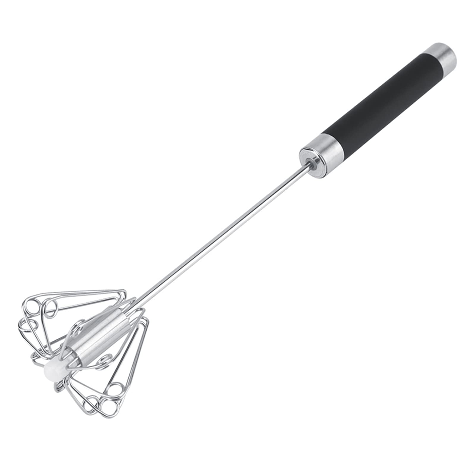 Haosie Push Whisk, 9.45    2.17In Semi Automatic Egg Whisk, Rotatable Push Whisk Egg Beater, Stainless Steel Push Down Whisk, Fo