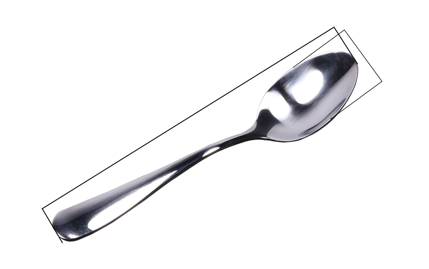 Mini Skater 6 Pcs Stainless Steel Spoons 5.5 Inch Small Mirror Polishing Tea Dessert Coffee Soup Dinner Spoon For Toddlers Stude