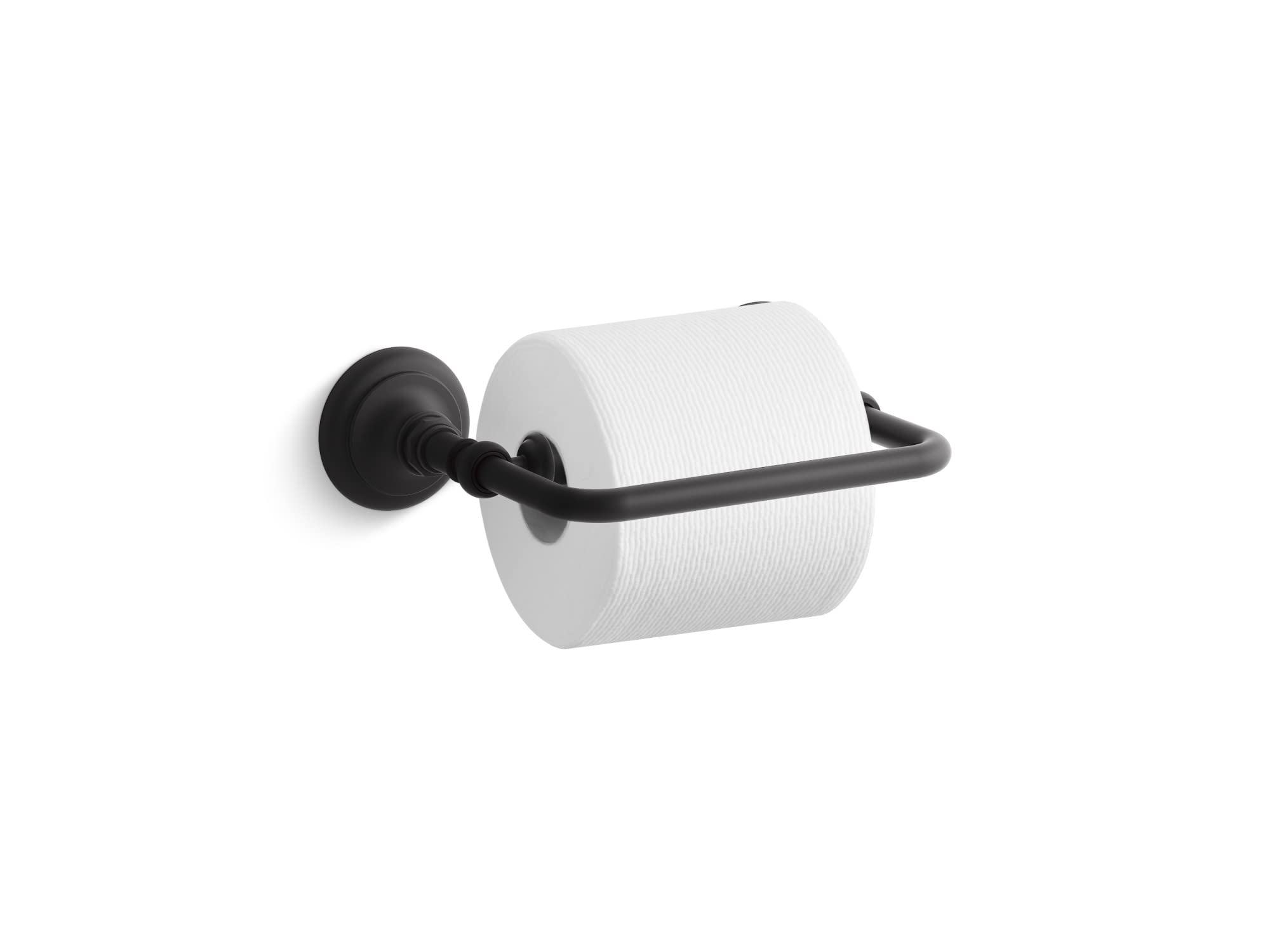 Kohler K-72573 Artifacts Single Bar Horizontal Tissue Holder - Matte Black