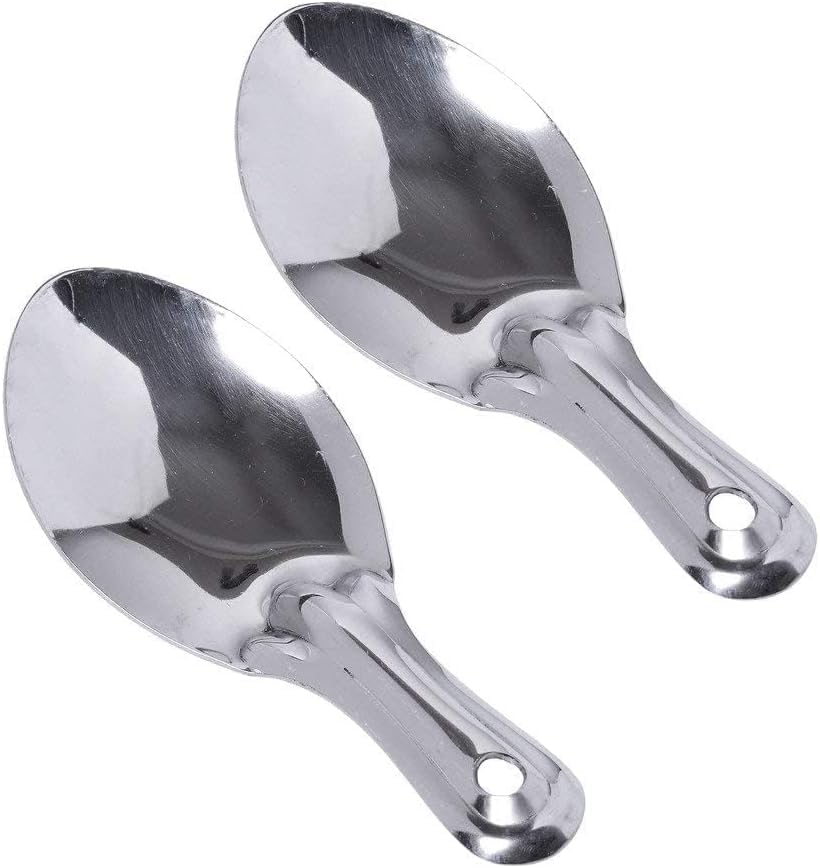 BishtHub Idli Spoon Serving Spoon Kitchen Utensils Cooking Tools For Kitchen Use Pack Of 2, (4 Inch Length)
