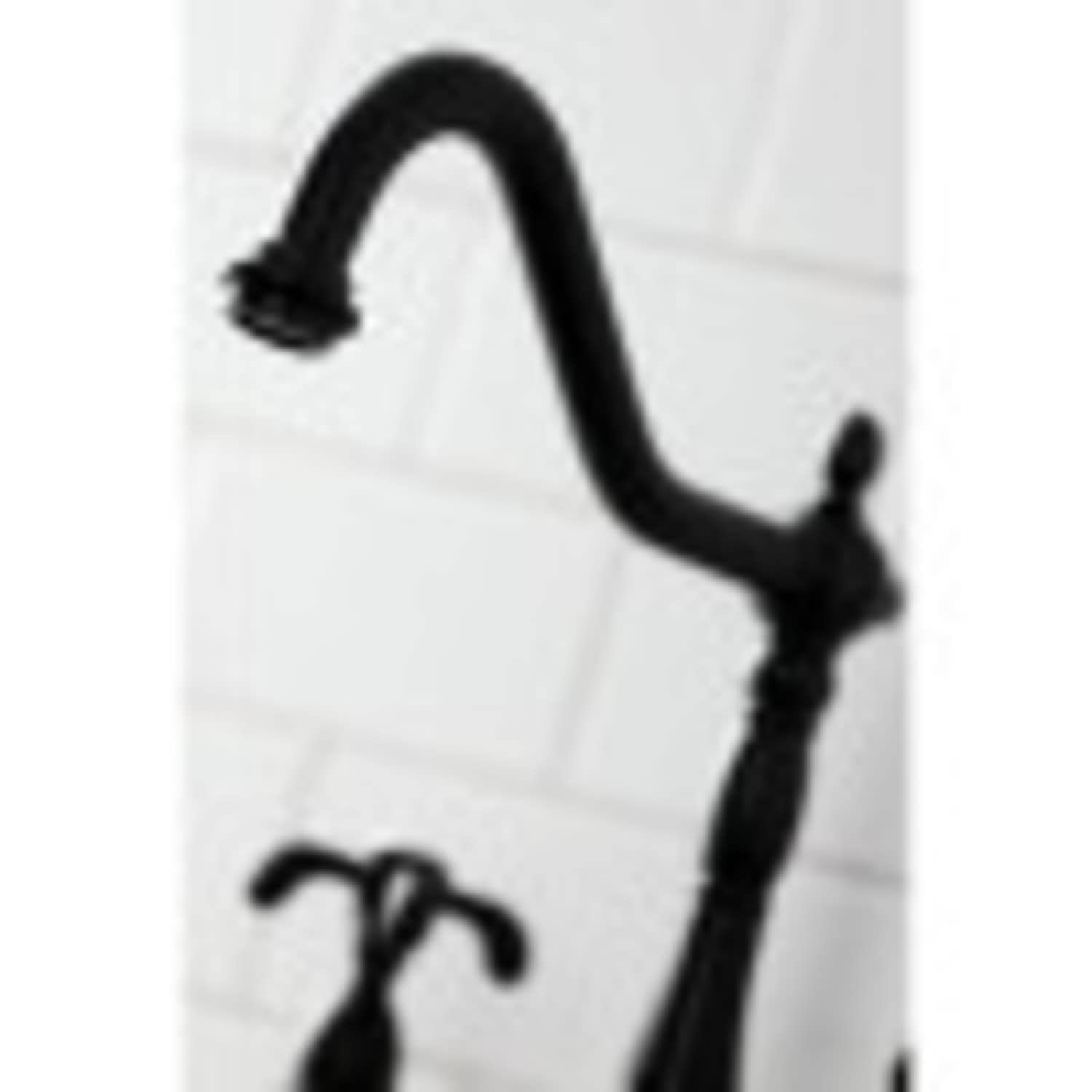 Kingston Brass KS1275TXBS French Country Kitchen Bridge Faucet with Brass Sprayer  Oil Rubbed Bronze