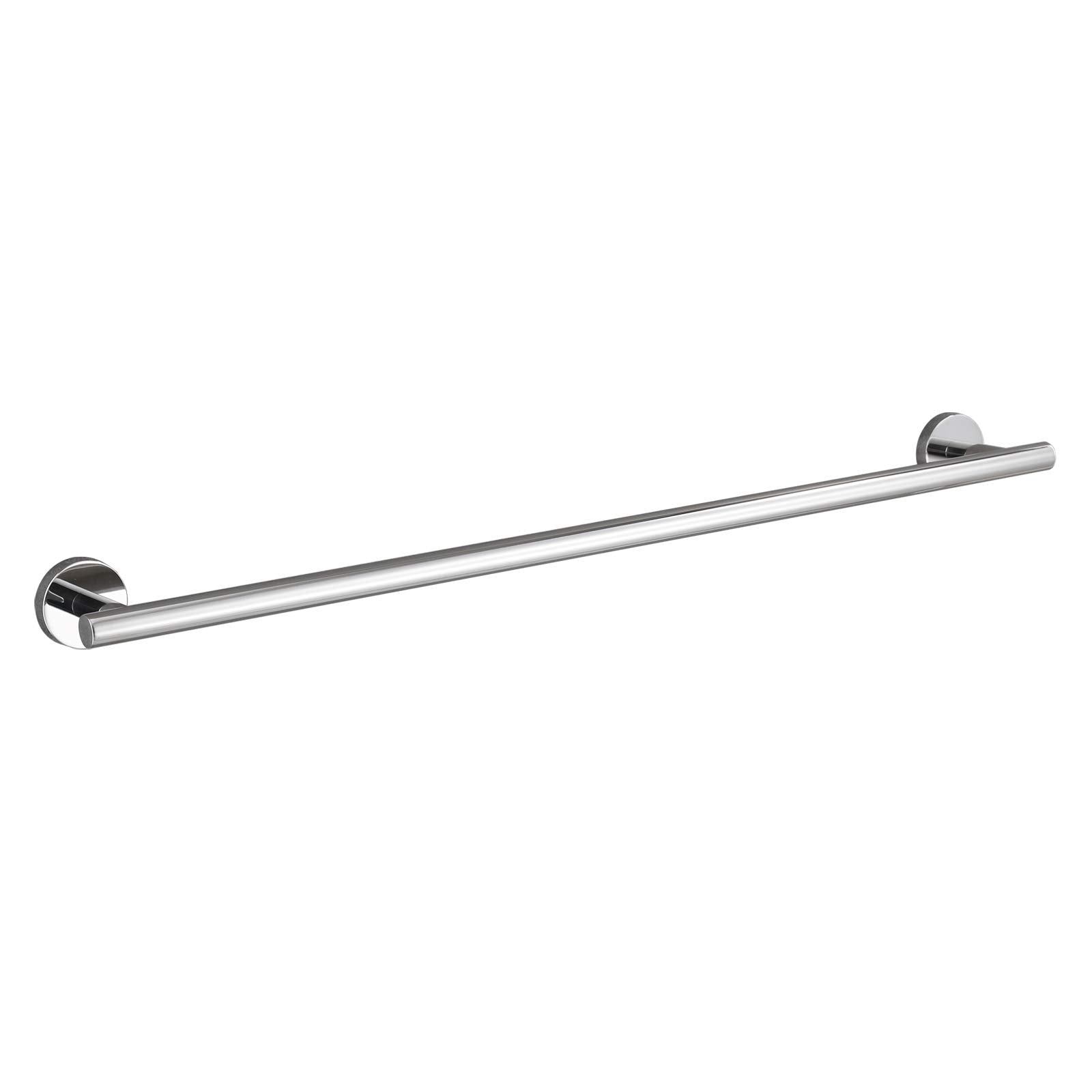 Ushower Polished Chrome Towel Bar, 24-Inch Towel Racks For Bathroom Wall-Mounted, Sus304 Stainless Steel Towel Rod Modern Home D