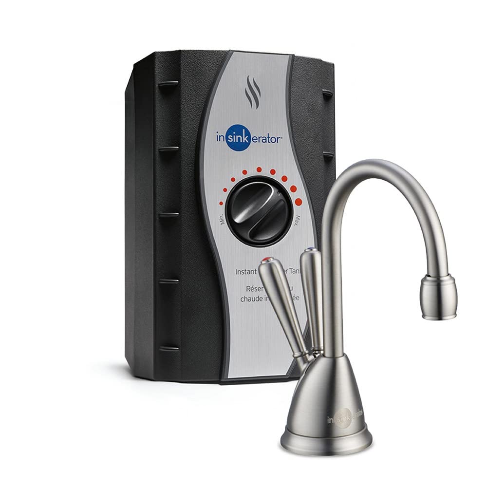 Insinkerator View Instant Hot & Cold Water Dispenser - Faucet & Tank, Satin Nickel, Hc-View-Sn 10.00 X 11.50 X 0.00 Inches
