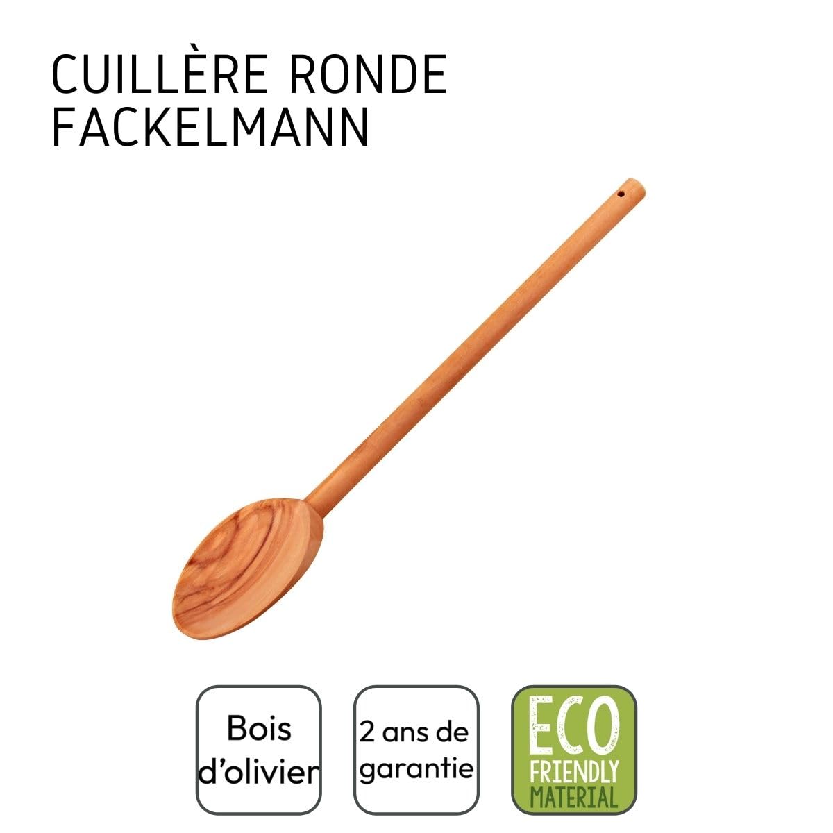 Fackelmann 12.2'' Olivewood Cooking Spoon, Brown