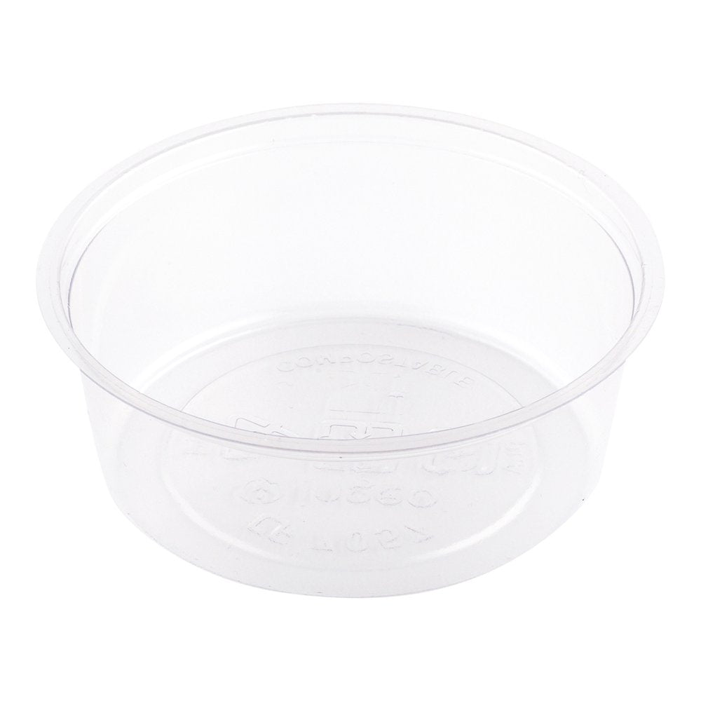 Restaurantware Basic Nature 2 Ounce Sauce Cups 2000 Condiment Cups - Lids Sold Separately Disposable Clear Pla Plastic Portion C