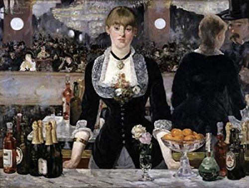 Posterazzi Bar At The Folies-Bergeres Poster Print By Edouard Manet, (11 X 14)