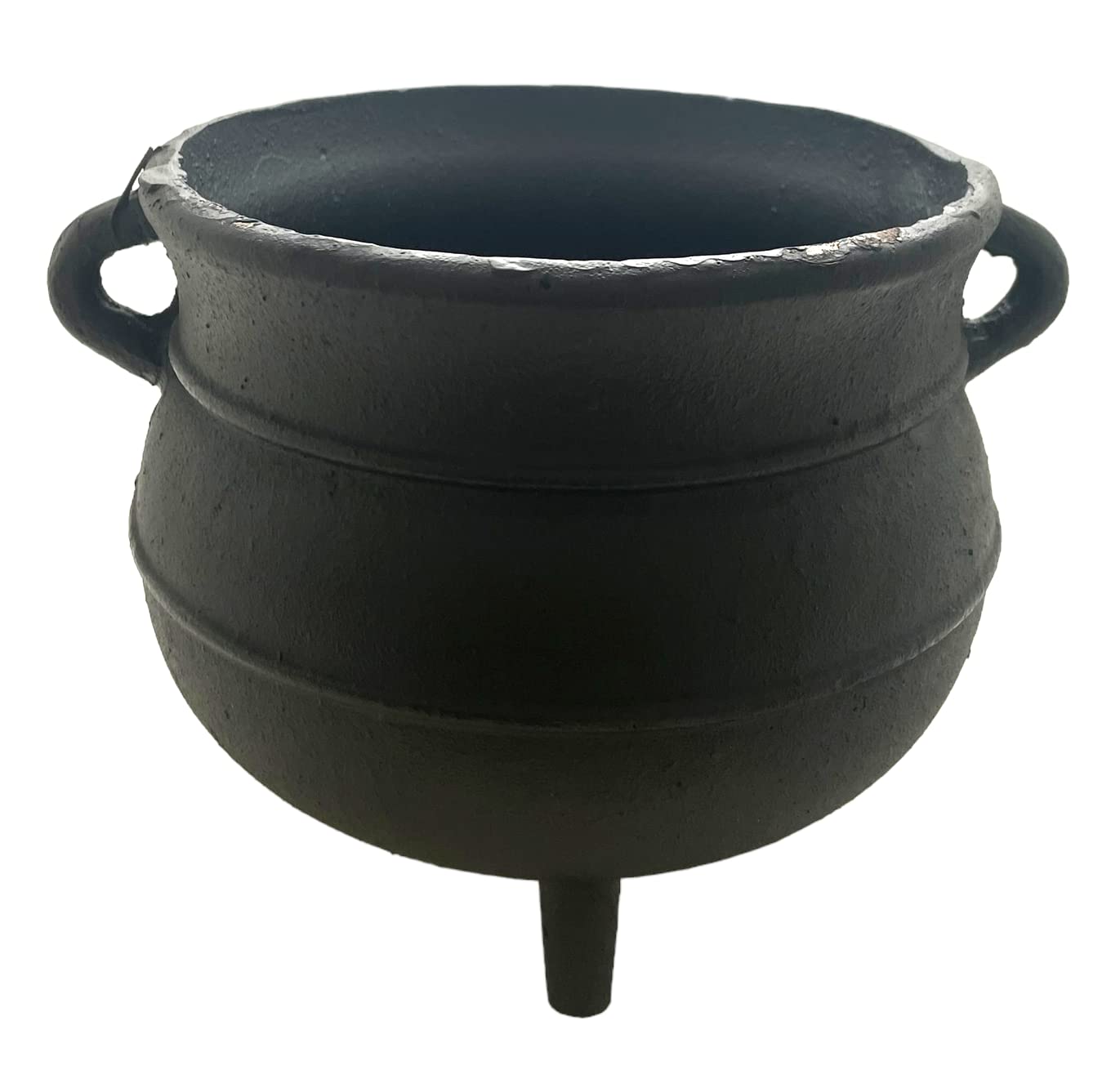 Crystalo - Black Painted Cast Iron Cauldron Size- 7 ''D