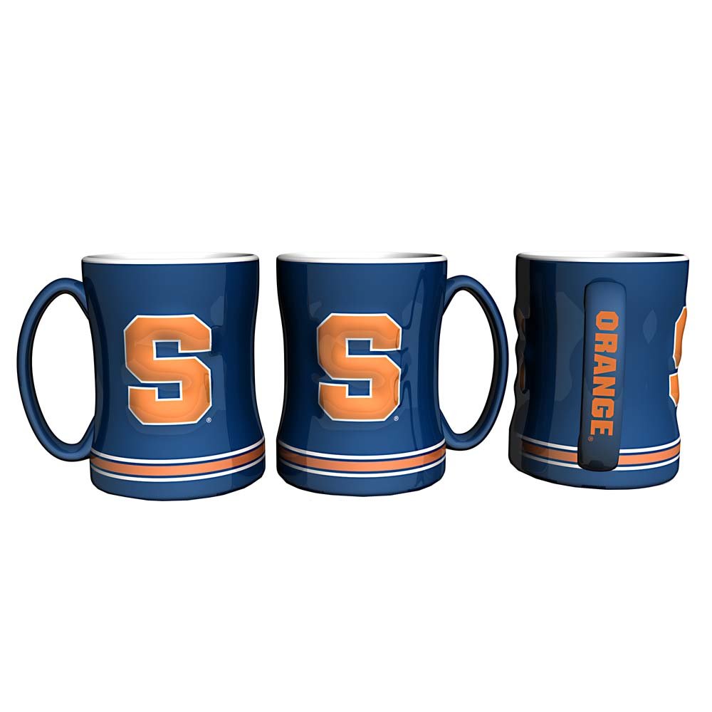 Boelter Brands Ncaa Syracuse Orange Coffee Mug14Oz Sculpted Relief, Team Color, 14 Ounce