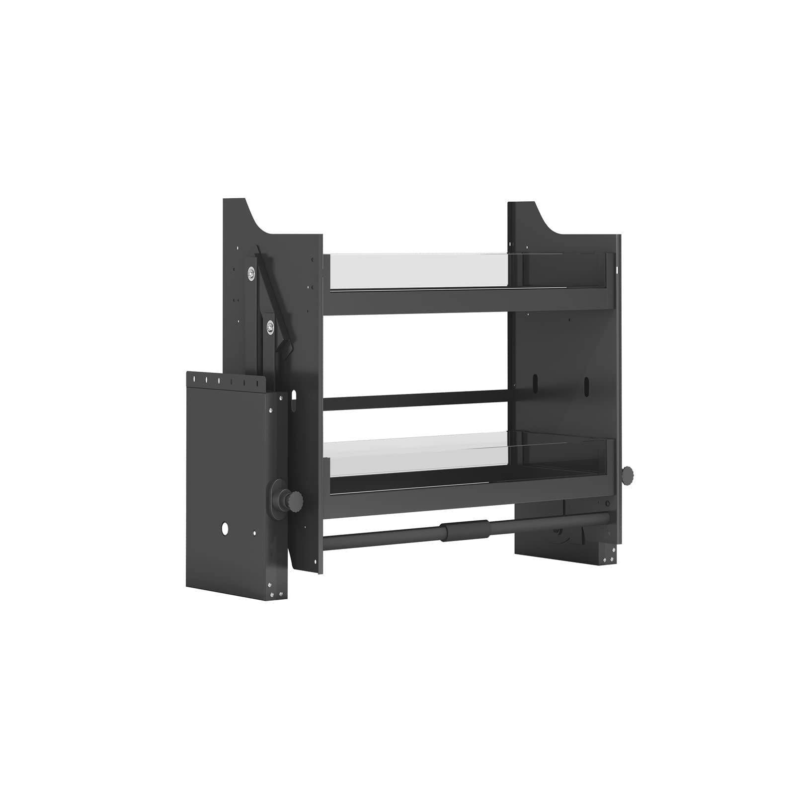 HEEPOR Upper Kitchen Cabinet Storage Pull Down Shelf Spice Rack Organizer (24inch Cabinet)