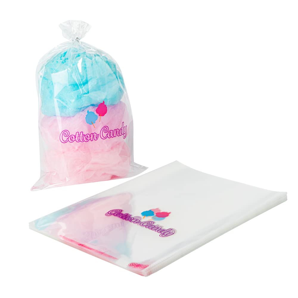 Restaurantware Bag Tek 12 X 18 Inch Bags For Cotton Candy 100 Greaseproof Cotton Candy Bags - Hot & Cold Friendly Freezable Clea