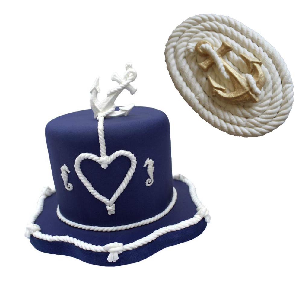 Ropes And Knots Silicone Mold For Fondant Cake Decorating Cupcakes Sugarcraft Cookies Candies Cards And Clay Diy Baking Tools