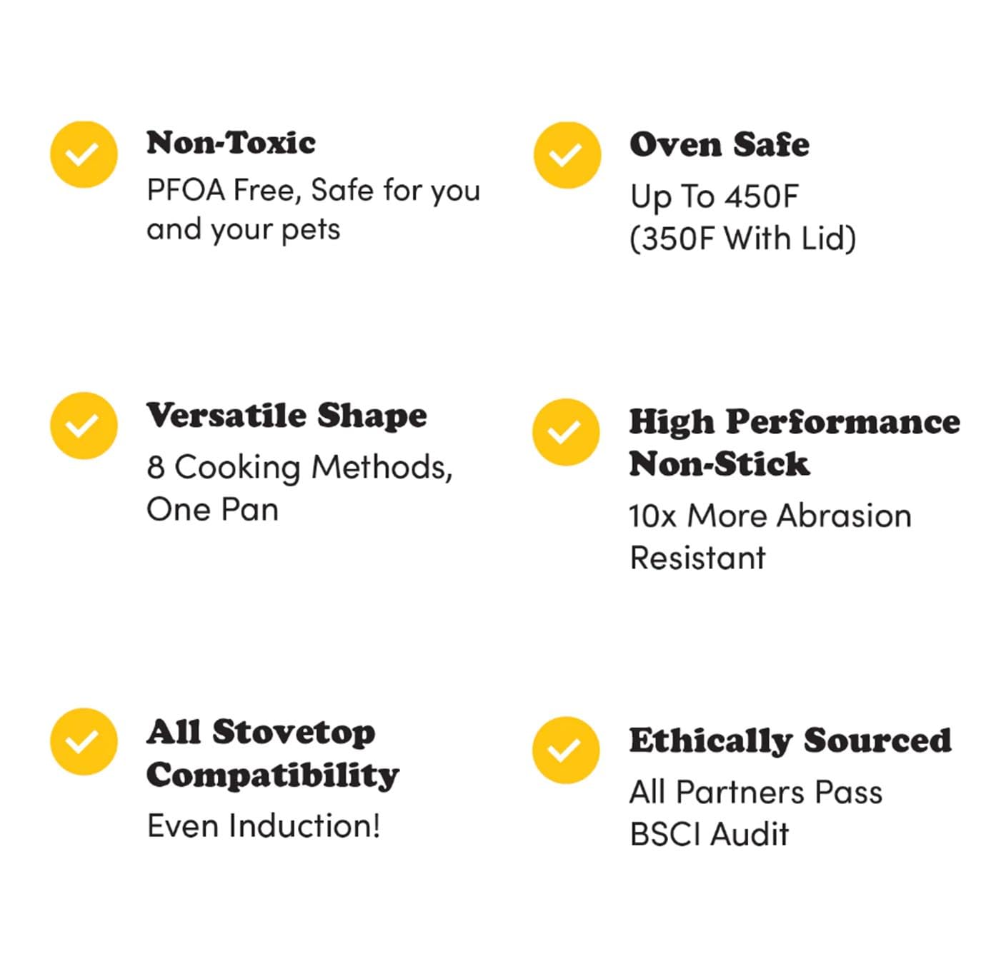 Frk All-In-One Non-Stick Fry Pan Meets Wok With Lid, 11-Inch, Green & Gold