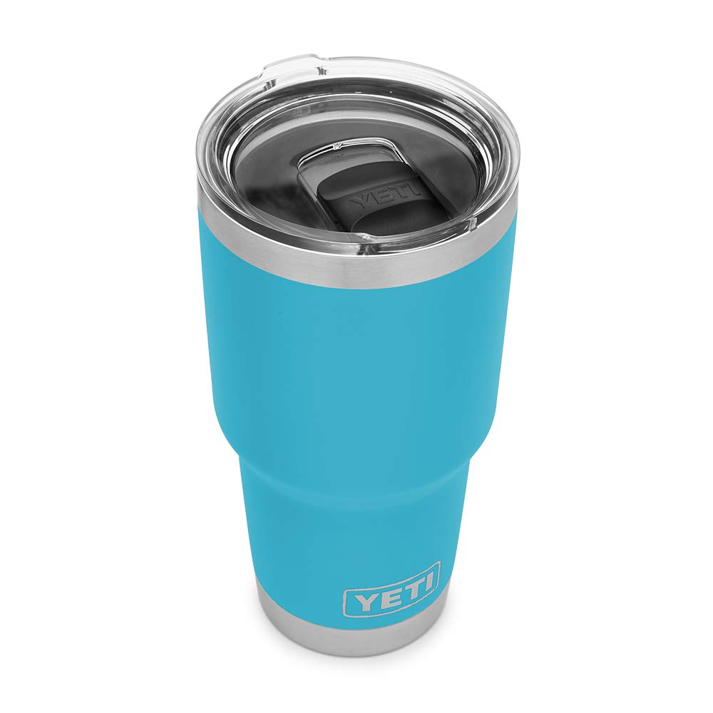 Yeti Rambler 30 Oz Stainless Steel Vacuum Insulated Tumbler W/Magslider Lid, Reef Blue