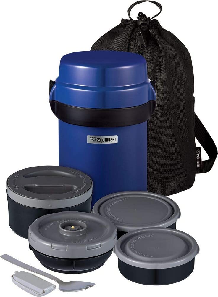 Zojirushi Sl-Jbe14Az Mr. Bento Stainless Lunch Jar 41 Oz Blueberry