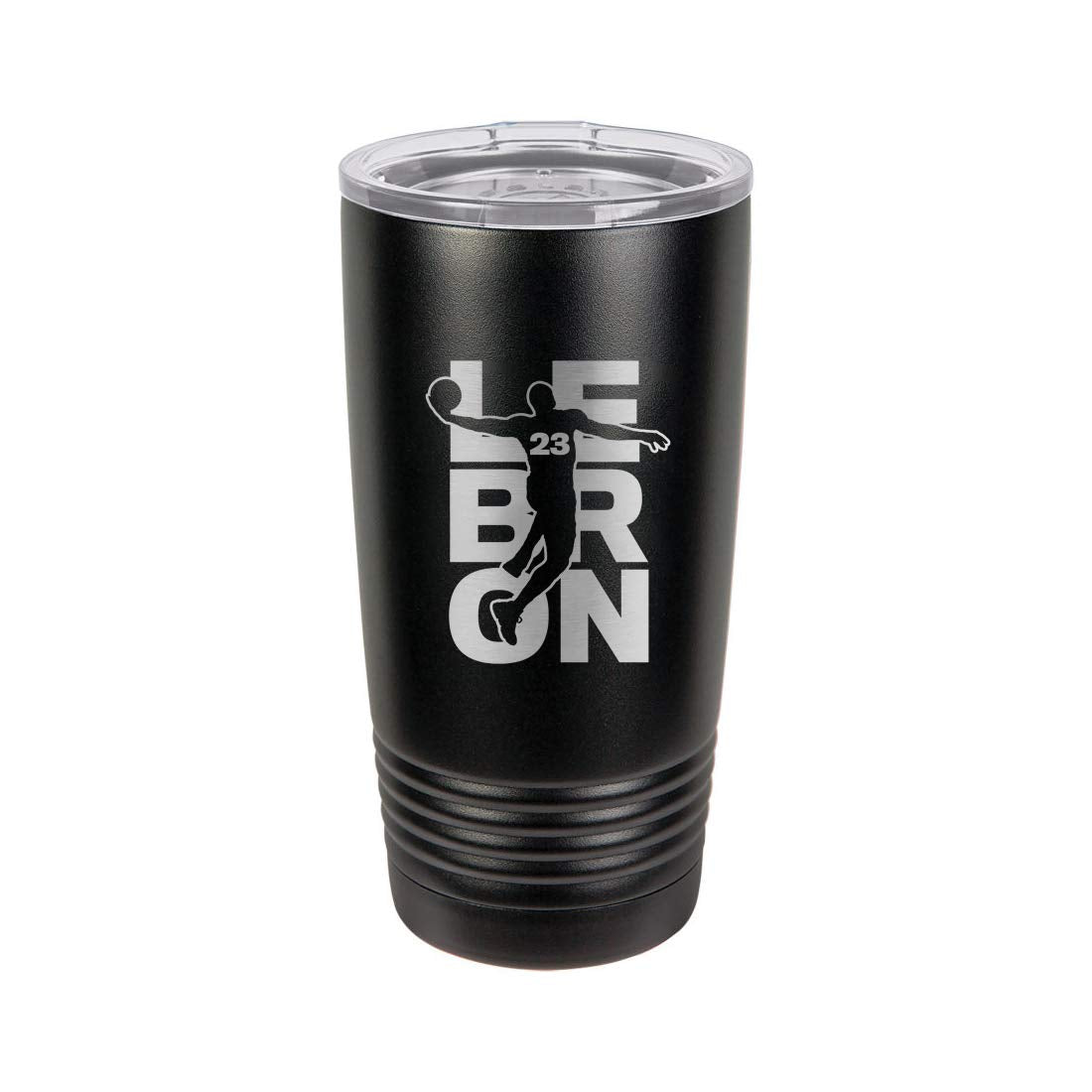 Basketball Sports Athletic Player - 3D Laser Engraved Black Polar Camel 20 Oz. Vacuum Insulated Tumbler Mug With Clear Lid New (