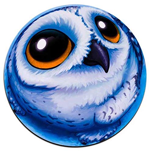 Cute Owl Round Coaster Set - Made Of Recycled Rubber - Set Of 4