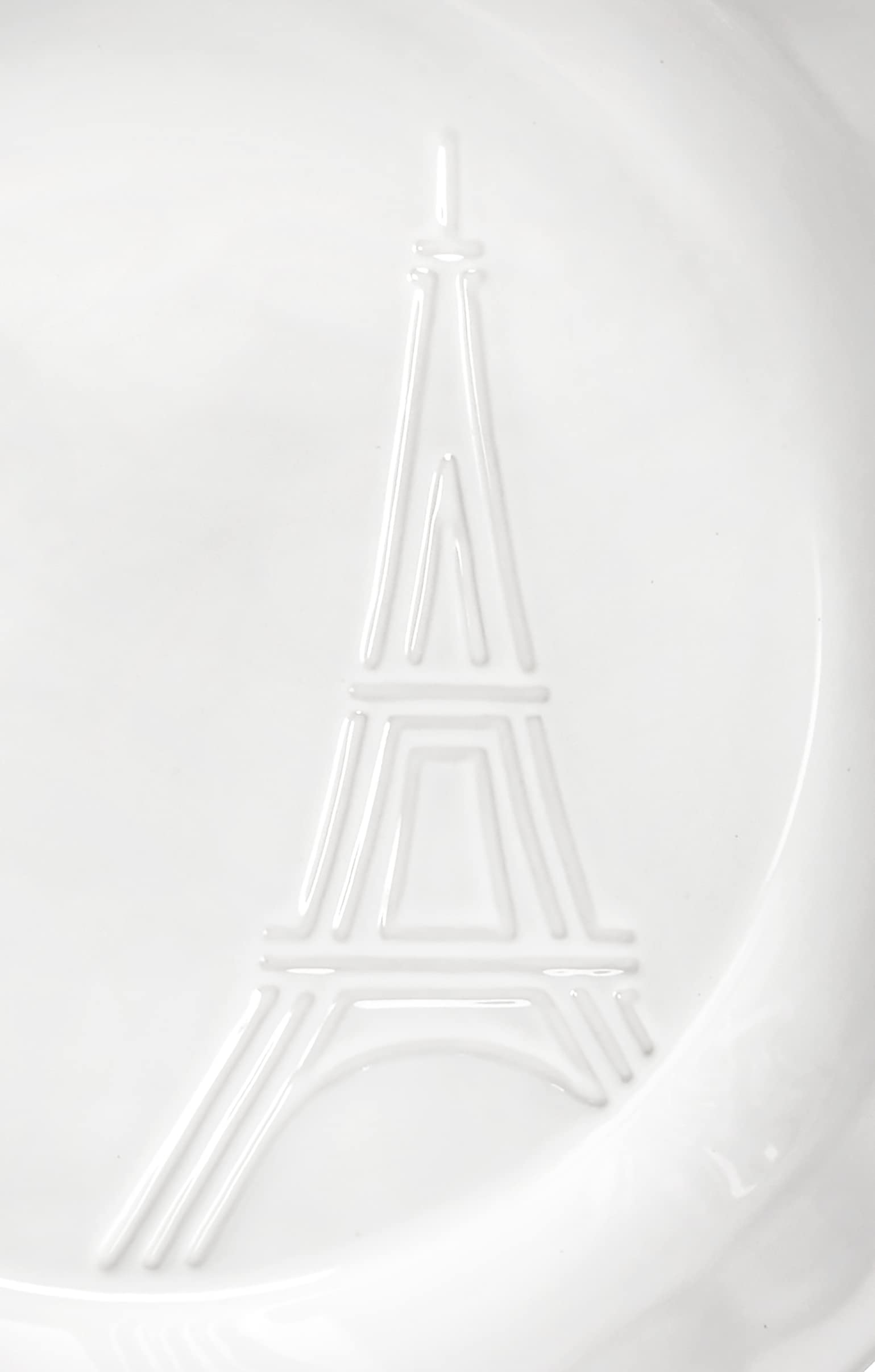 Le Creuset Eiffel Tower Collection Stoneware Pie Dish, 9'', White