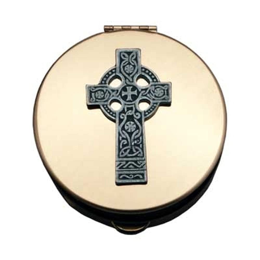 Cathedral Art (Abbey & CA Gift Celtic Cross PYX Container, Multi (PS141), 1.50 x 1.50