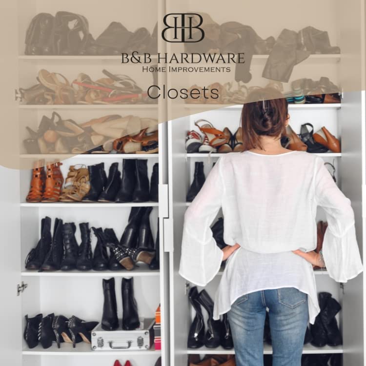 B&B Hardware Cabinet Shelves - Melamine 1/2'' Thick - Custom Organize Space With Stylish Cabinet Melamine Shelves - Perfect Solu