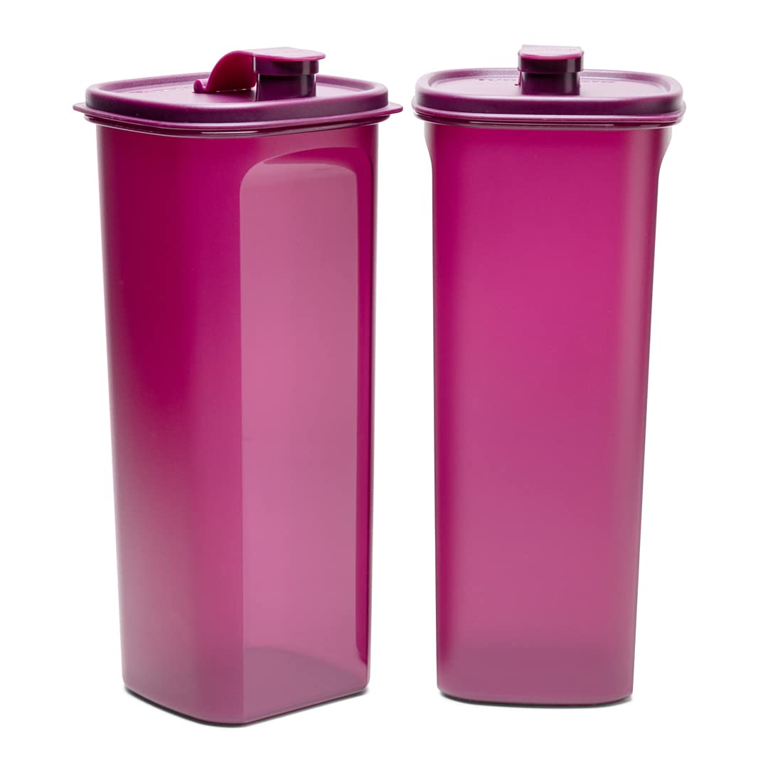 Tupperware Fridge Bottle Pitcher Slim Line 2L 2Pc