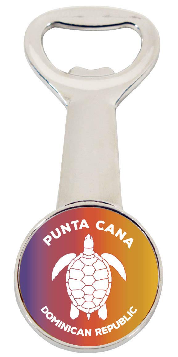Punta Cana Dominican Republic Turtle Design Souvenir Magnetic Bottle Opener