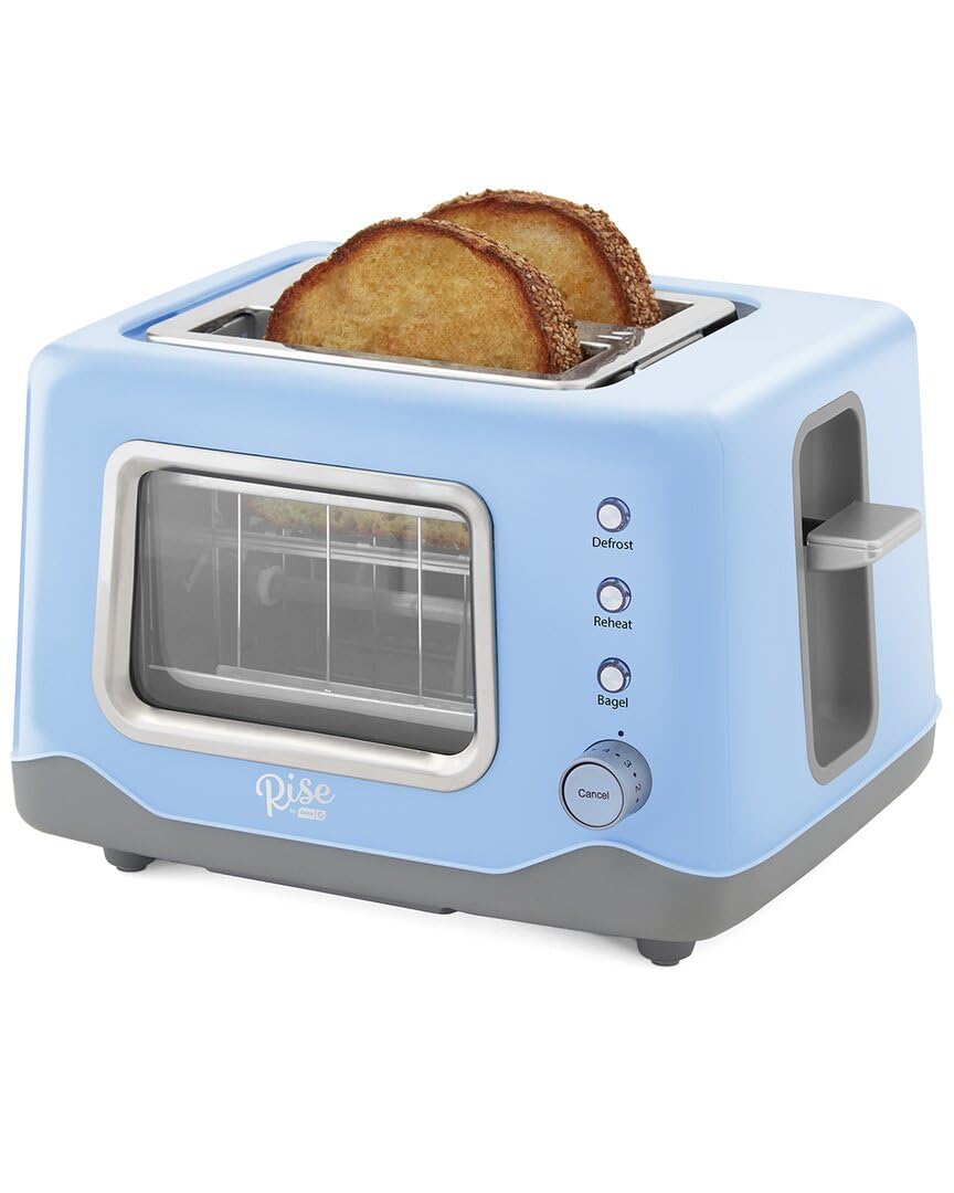 Rise by Dash Clear View 2-Slice Toaster