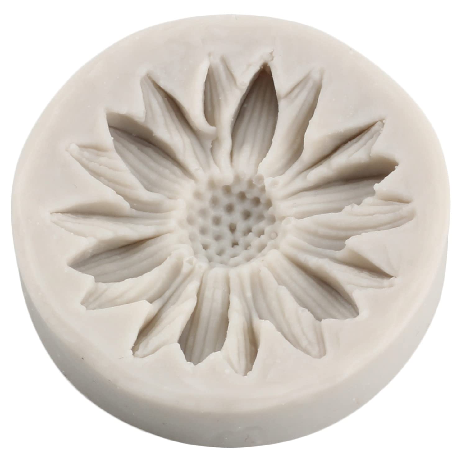Rfghac Sunflower Silicone Molds Flower Fondant Mold For Cake Decorating Cupcake Topper Chocolate Candy Gum Paste Set Of 4