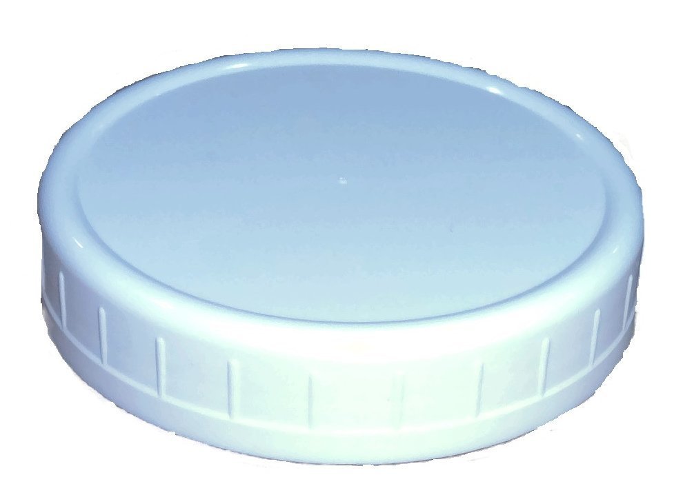 Wide-Mouth Reusable Plastic Lids for Canning Jars, 8 Count, Mainstays (3.62 dia x .75 H)