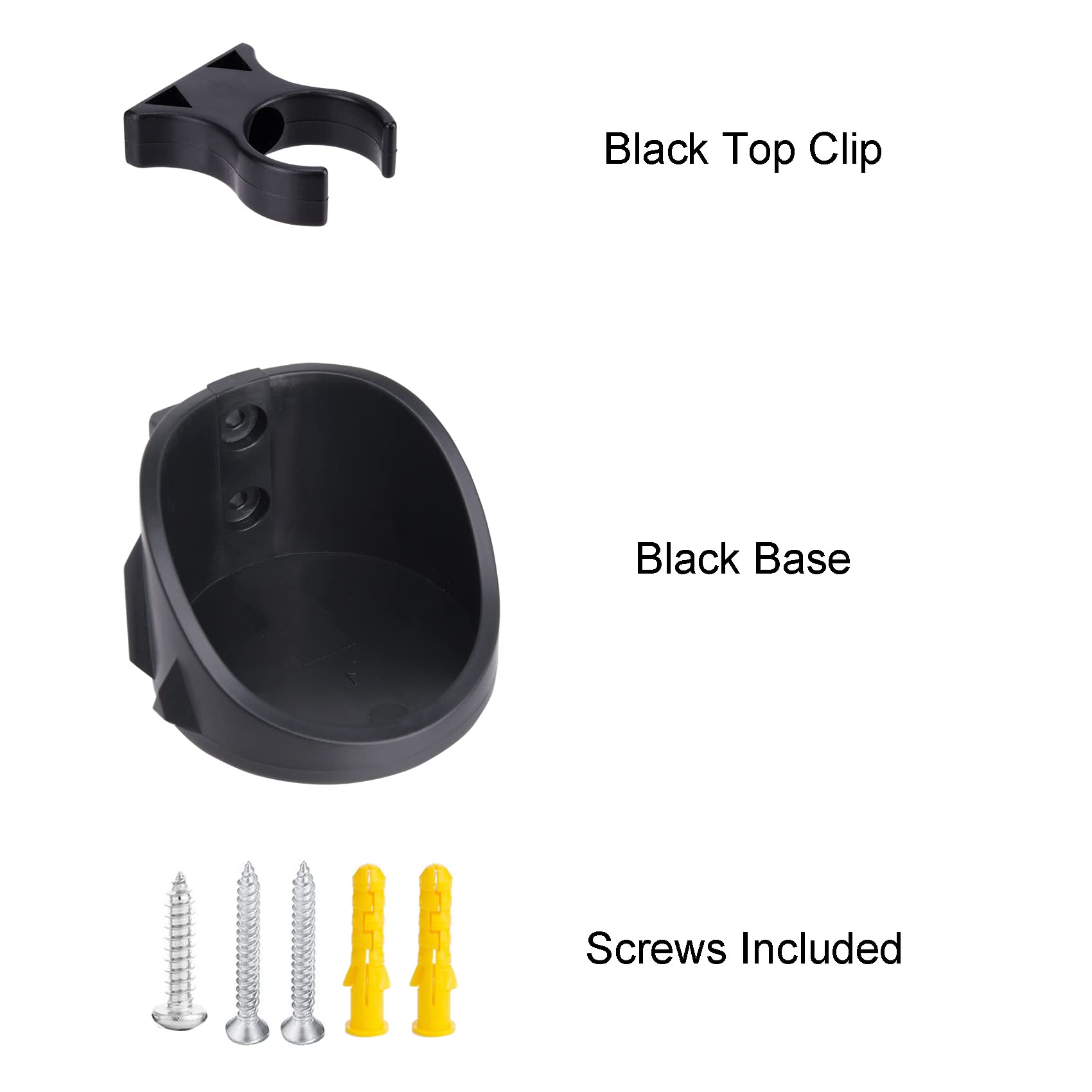 Lekusha Vertical Lightsaber Holder Wall Mount Display Light Saber Rack Hook Stand, Compatible For Any Lightsabers, Black Pack Of