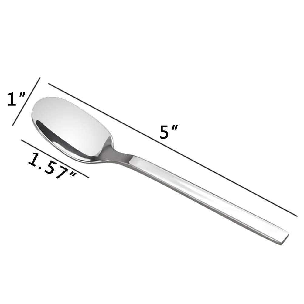 Doryh Stainless Steel Espresso Spoons Mini Coffee Spoons, 16 Pieces