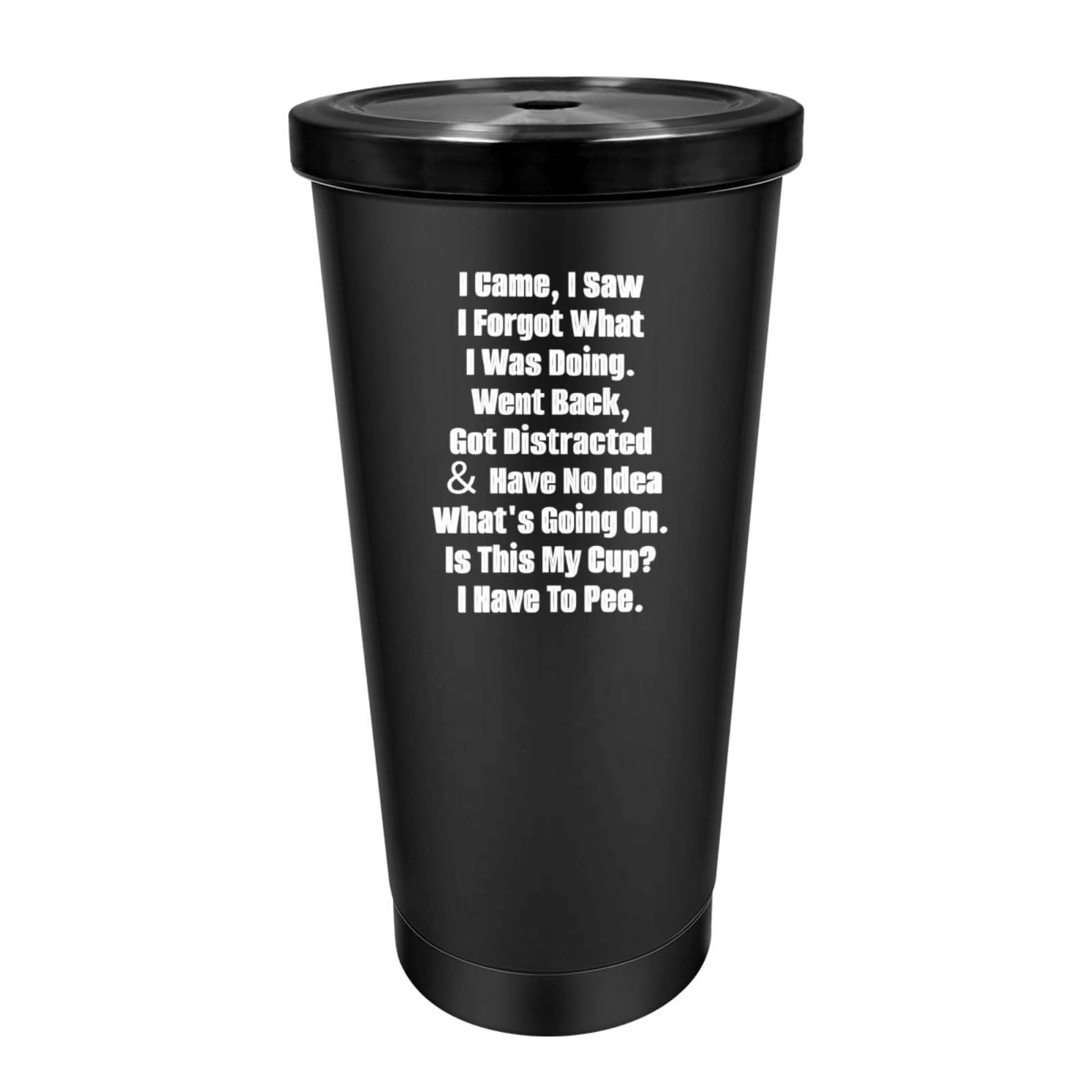 Adimidy Tumbler I Came I Saw I Forgot What I Was Doing Tumbler Insulated Stainless Tumbler with Lids and Straws Christmas Gift f