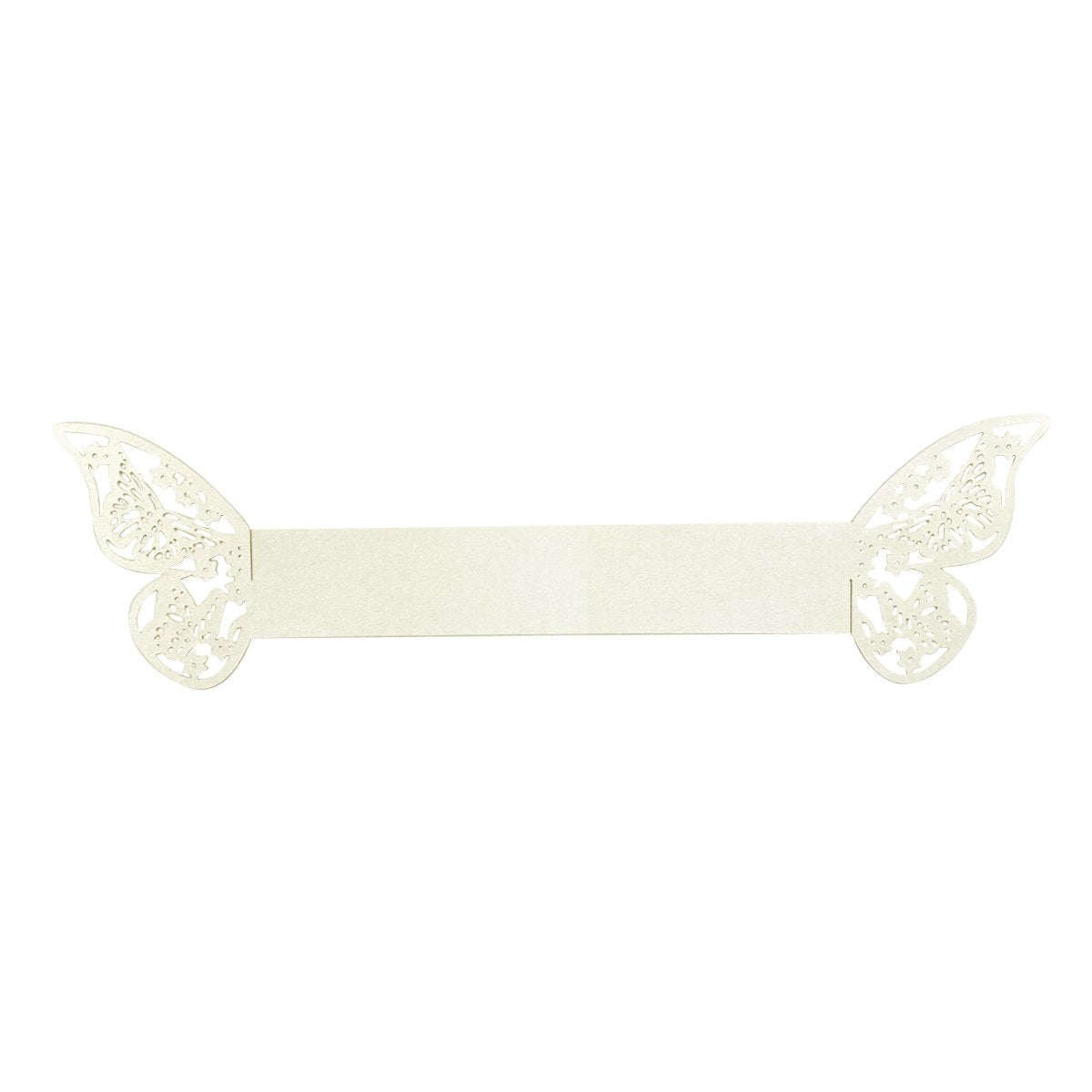 Butterflies Wedding Decor Napkin Rings (Set Of 50), White