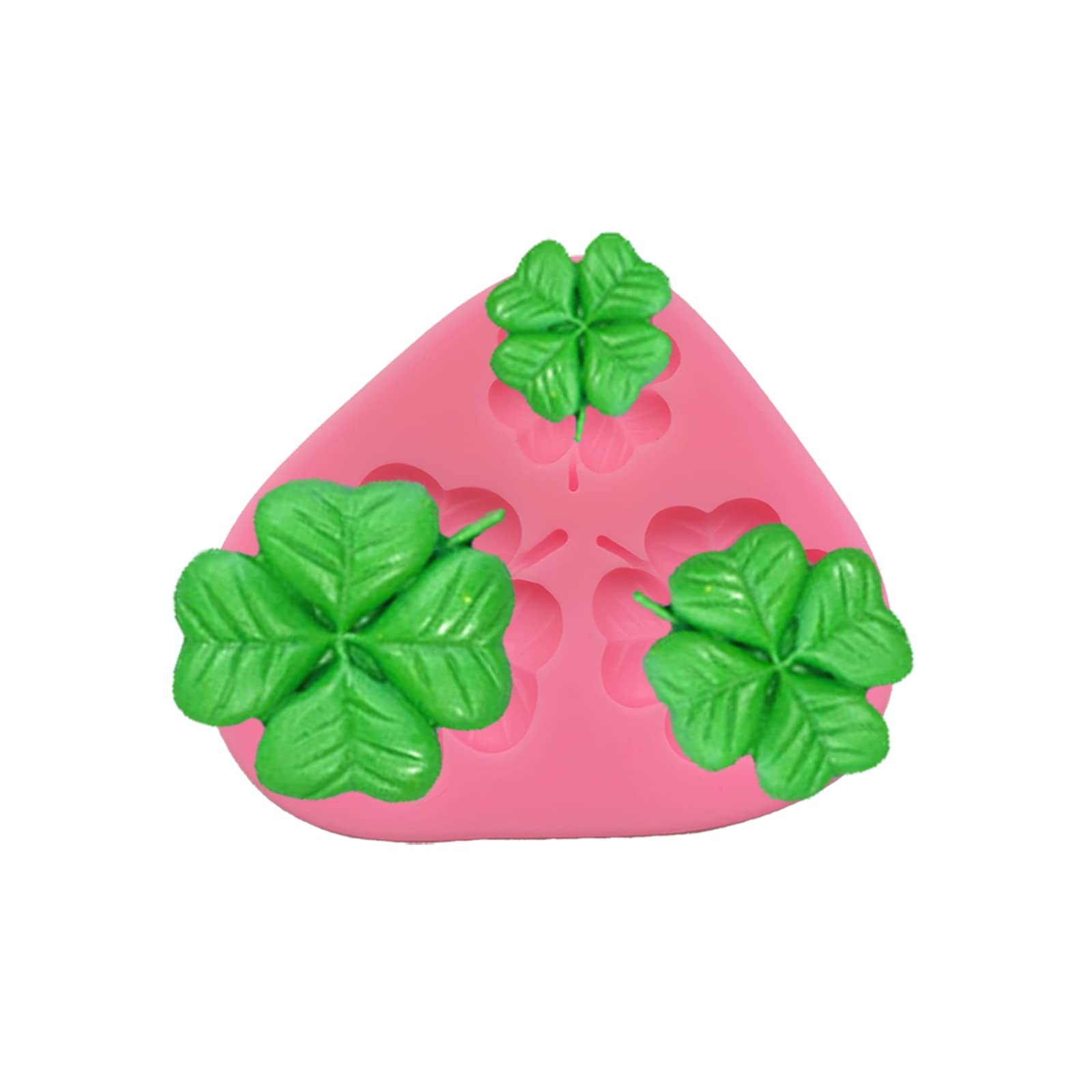 2Pcs Four Leaf Clover Silicone Molds For Cake Cupcake Decoration, Premium Fondant Chocolate Mold For Diy Candy Cookie Jelly Suga