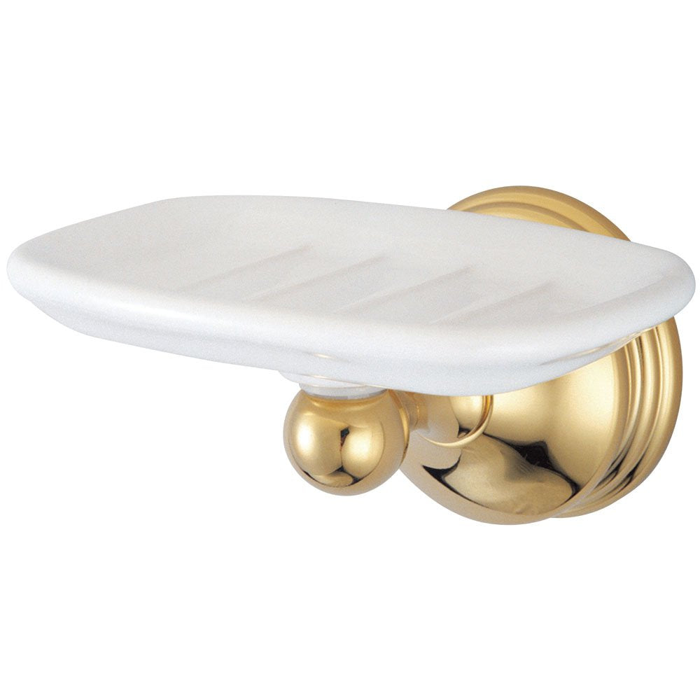Kingston Brass BA1165PB Vintage Wall-Mount Soap Dish  Polished Brass