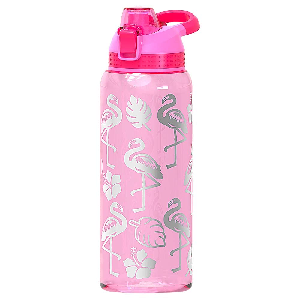 Home Tune 30oz Glitter Pink Water Bottle for Women Girls, Flamingo