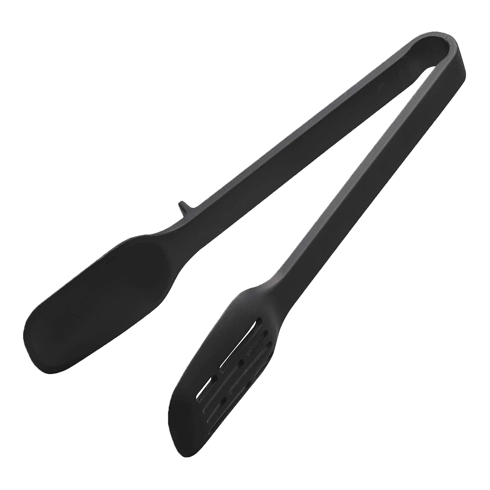 Yamazaki Home Tower Silicone Tongs - Tongs - Silicone, Black
