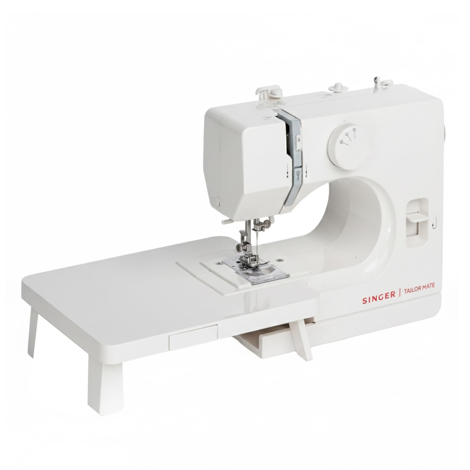 Singer Tailor Mate Straight Stitch Sewing Machine With Free Arm | Led Light, Foot Pedal & Extension Table | 3 Stitch Length Opti