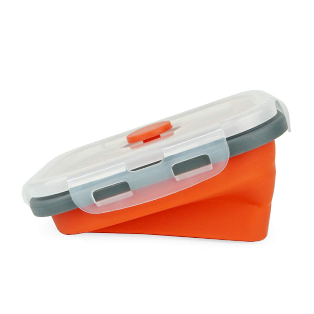 Cartints Set Of 3 Collapsible Food Storage Containers Collapsible Silicone Bowls, Silicone Lunch Containers With Airtight Lids,