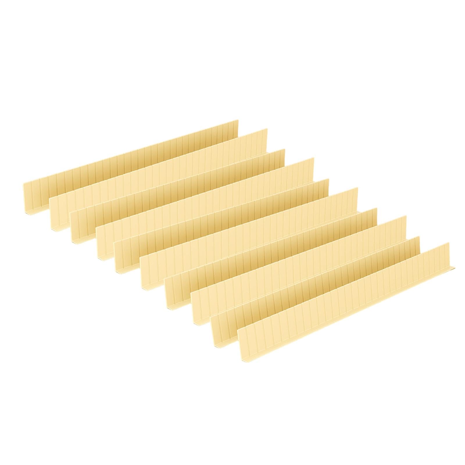 Myaddiction 10X Adjustable Drawer Dividers Replace Baffles For Mirror Cabinet Table Edge Wood Color