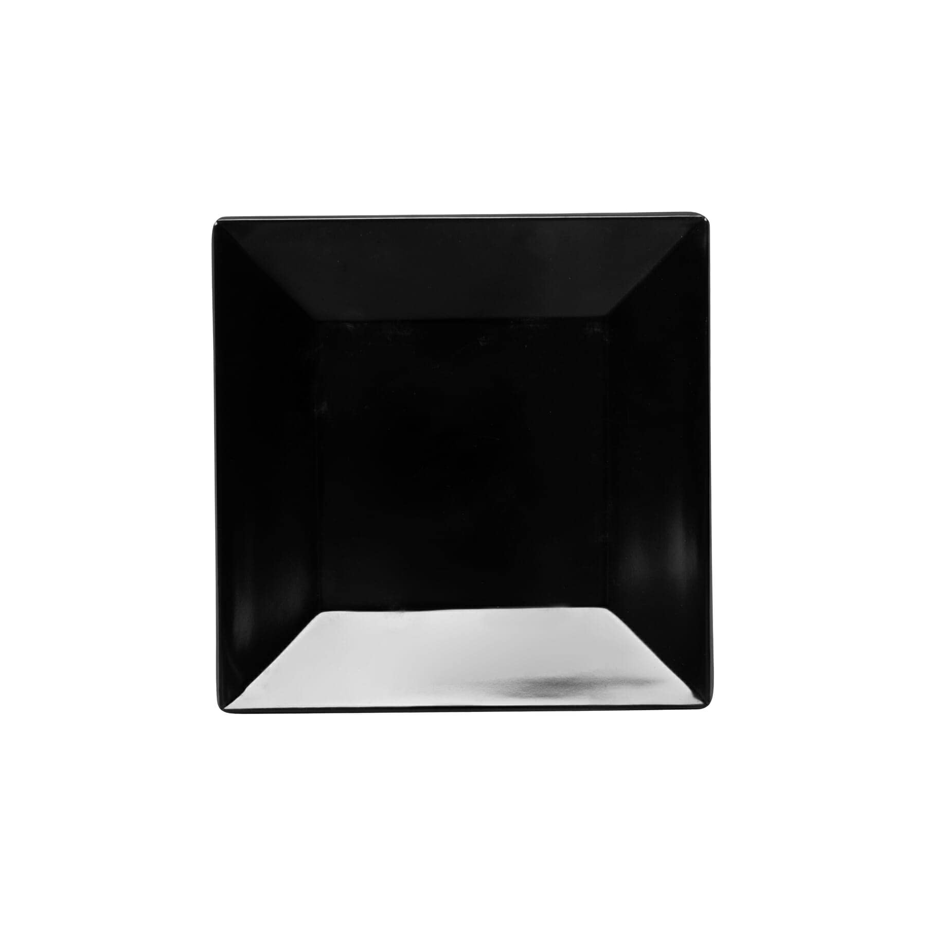 G.E.T. Ml-102-Bk Black 6'' Square Plate, Large