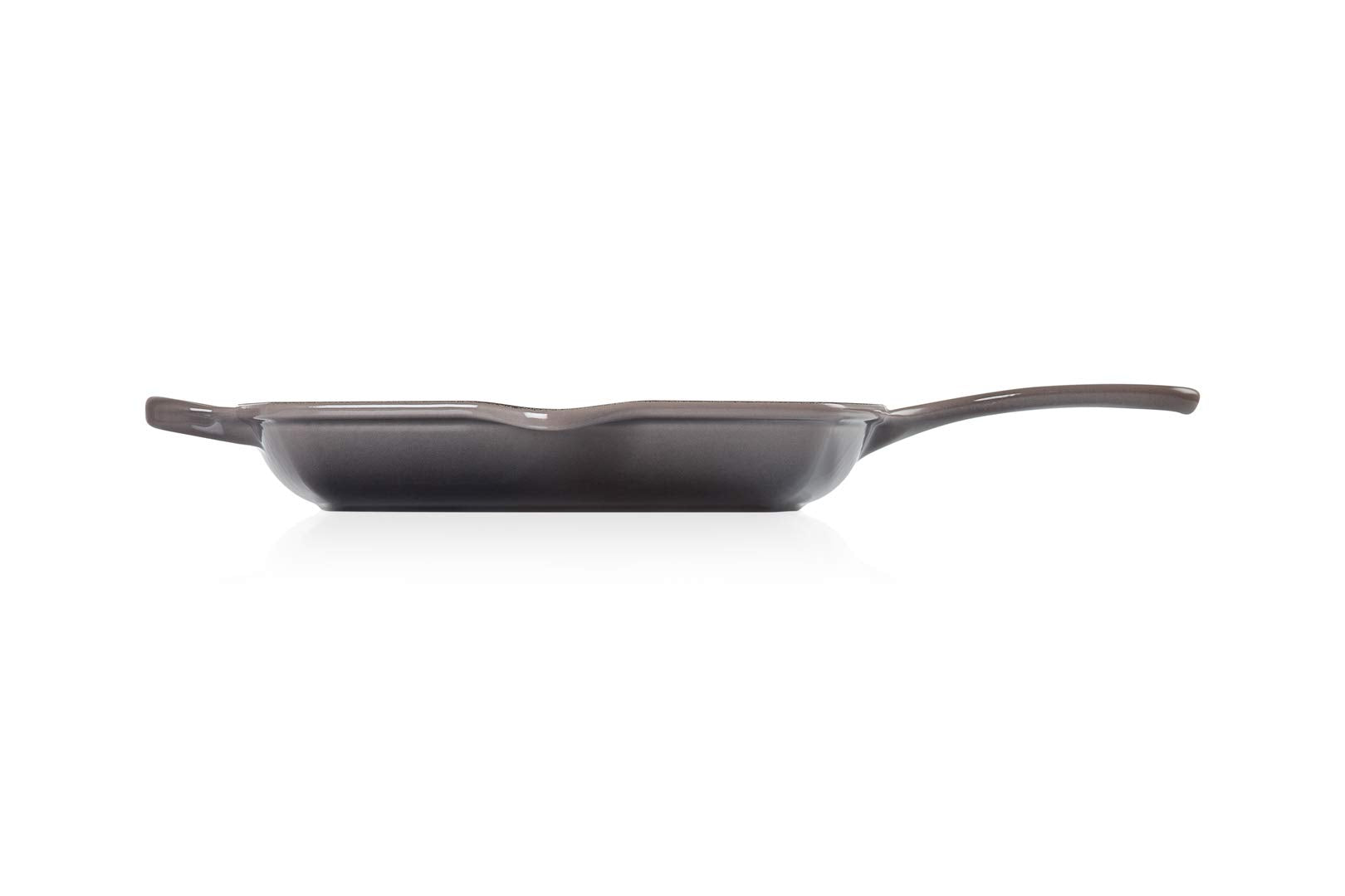 Le Creuset Enameled Cast Iron Signature Square Skillet Grill, 10.25, Oyster