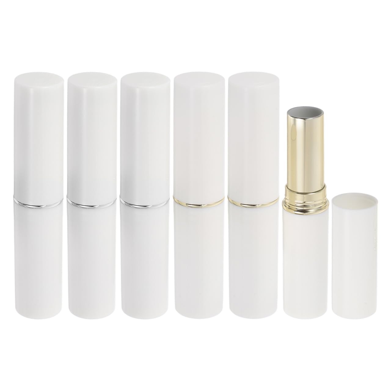 FOMIYES 6pcs Lip Balm Tubes Silver Empty Containers for Lip Balm Gloss Handmade Cosmetics Lightweight Stylish Storage for Ladies