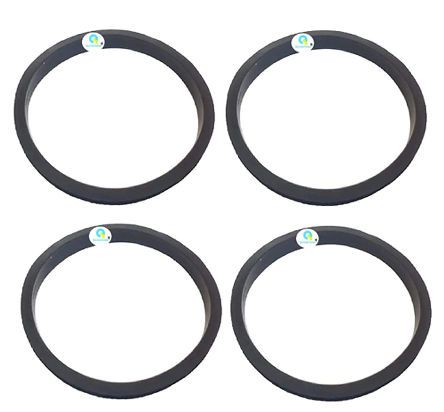 QemiQ Retail Chutney Jar Gasket for Preethii Zodiac/Zion/Zodiac 2.0 / Steele Supreme Mixer Jars (4 units/MaterialRubber)