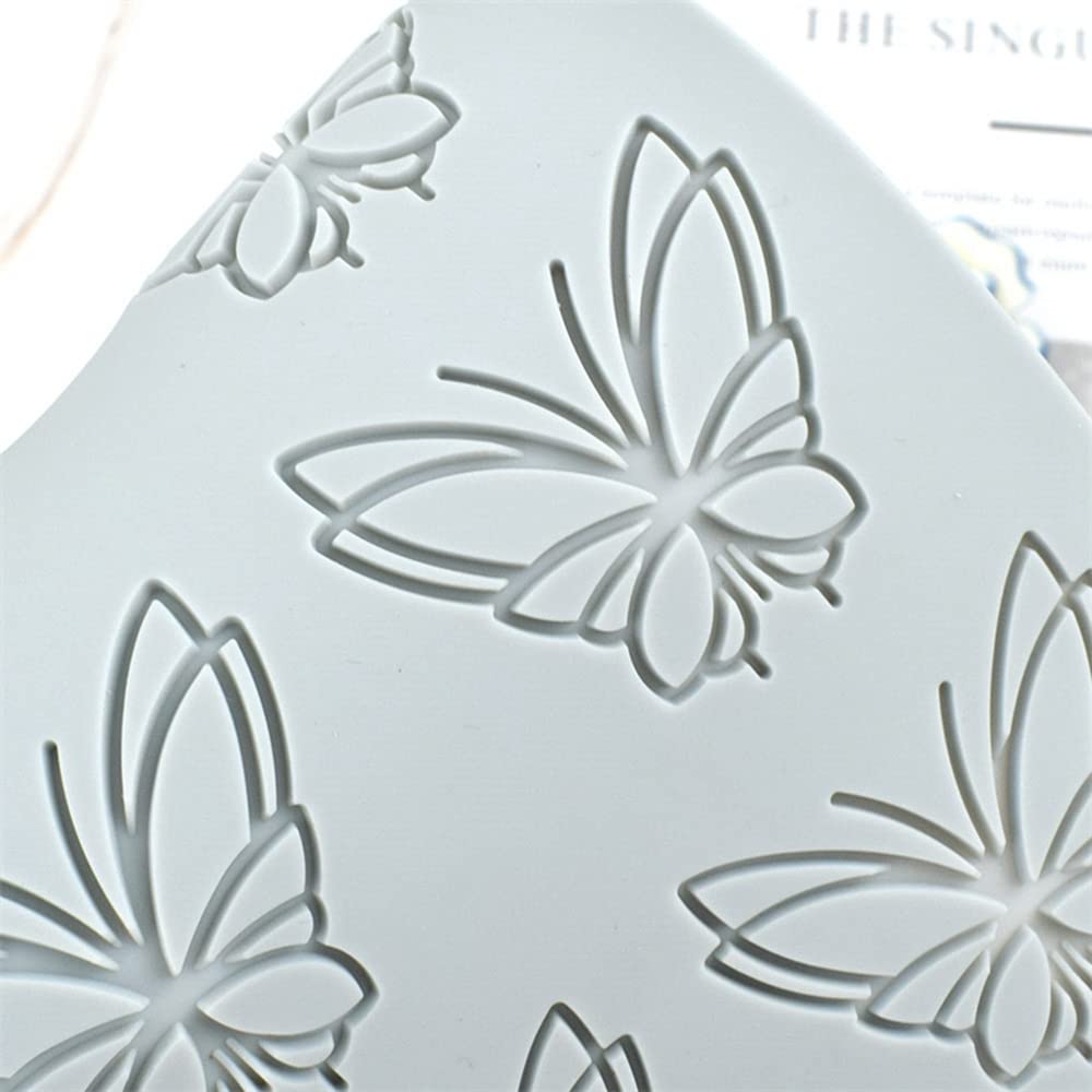 Tuke 3D Hollow Lace Fondant Molds Fruits Leaf Shape Lace Mat Party Cake Decoration Tool Cupcake Mat Silicone Molds For Polymer C