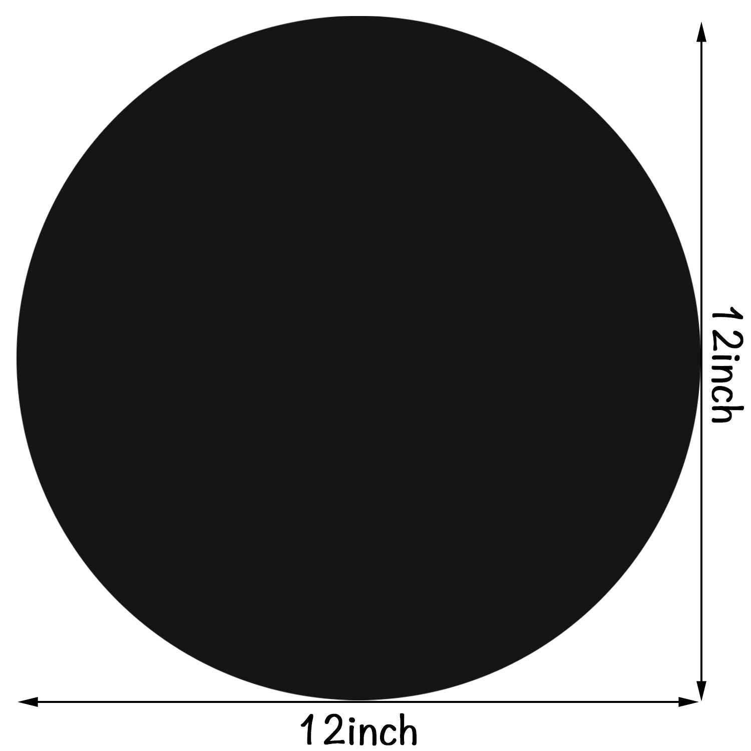 12'' Inch Silicone Microwave Multi-Mat, Non-Stick Heat Resistant Oven Mat Microwave Trivet Mat - 2 Pack (Black)