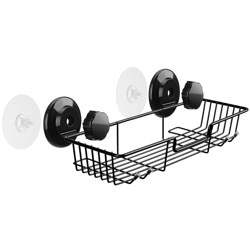 Sanno Suction Cups Shower Caddy, Bathroom Storage Combo Organizer,Rustproof Wire Basket For Kitchen Bathroom Accessories - Stain